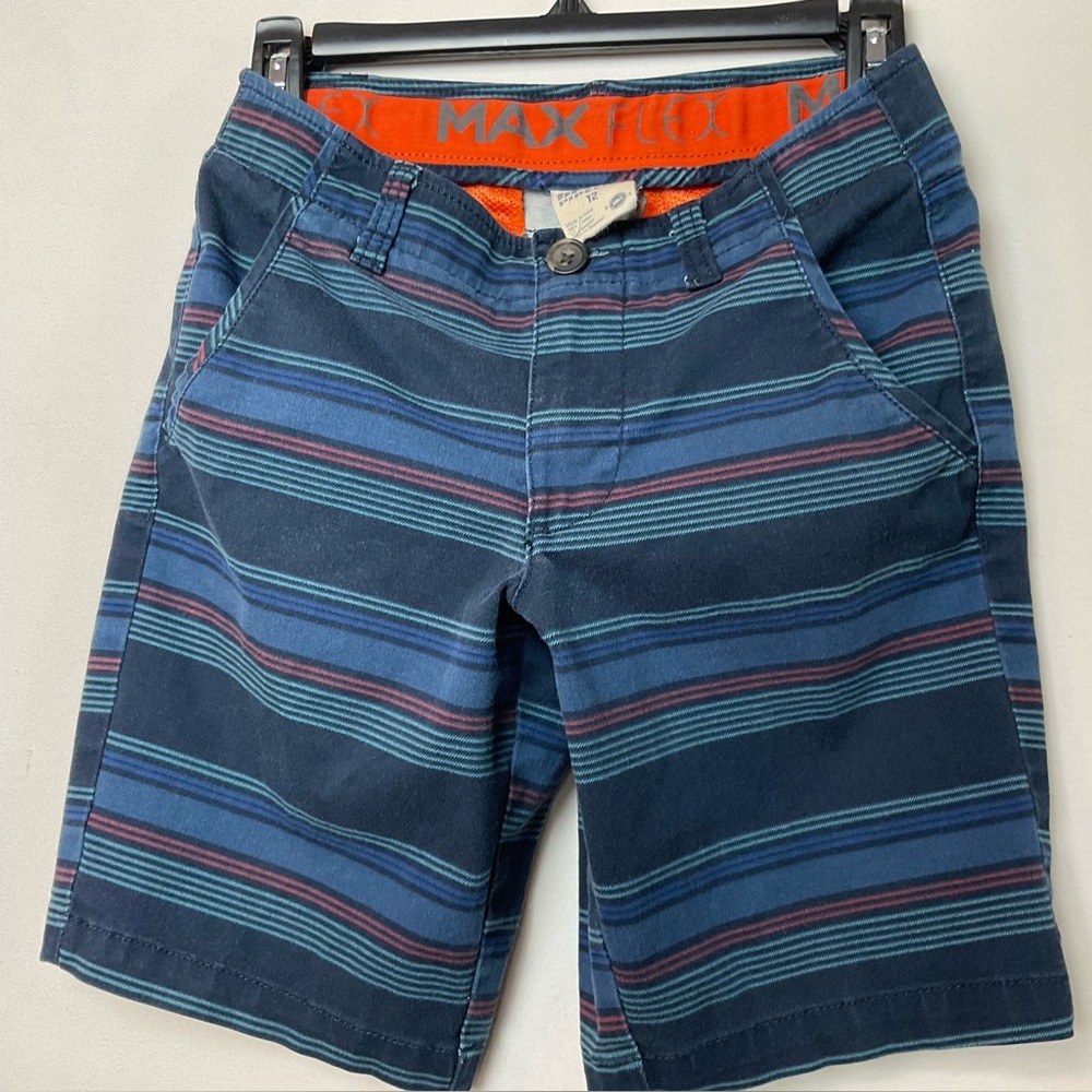 📦Urban Pipeline Boys Navy Multi-Stripe Shorts Cotton blend Summer *DISCOUNTSHIP